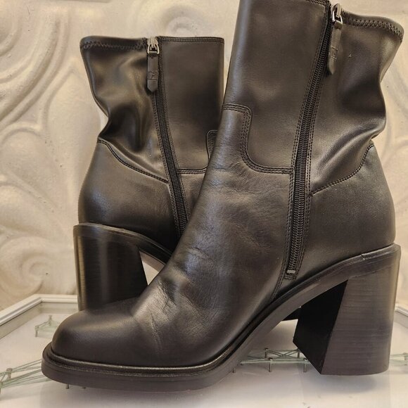 Franco Sarto Women's Penelope Booties. Black. Leather. Size 10. NIB - Picture 6 of 12